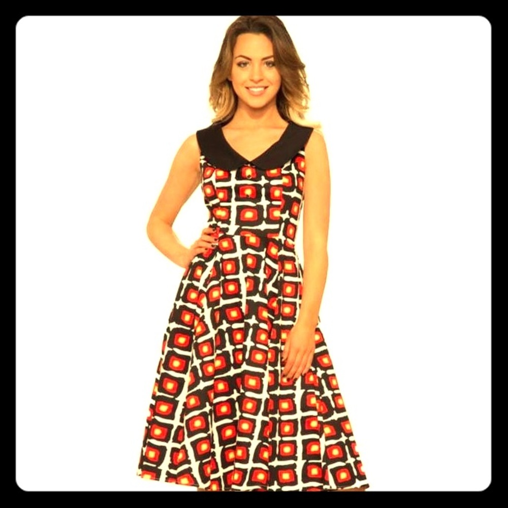 NWT Hearts and Roses vintage pin-up/ swing dress.